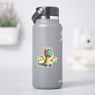Adesivo Personagem de desenho animado de dragão bebê fofo