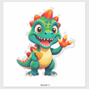 Adesivo Personagem de Dinossauro Bebê para Crianças