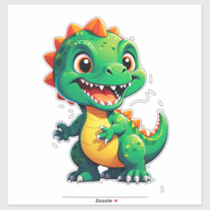 Adesivo Personagem de Dinossauro Bebê para Crianças