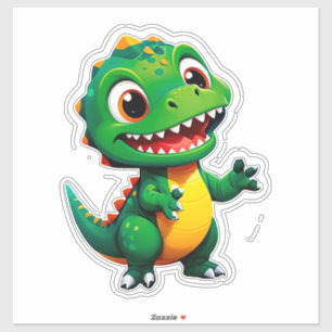 Adesivo Personagem de Dinossauro Bebê para Crianças