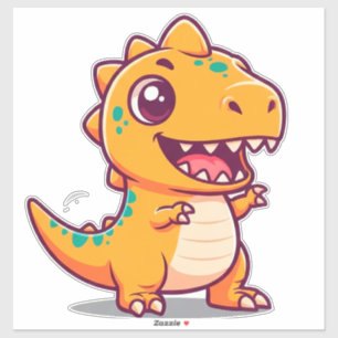 Adesivo Personagem de Dinossauro Bebê para Crianças