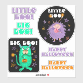 Adesivo personagem divertido de Halloween fofo boo