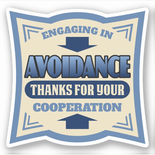 Adesivo Personalidade introdutória INTJ anti-social loner  (Frente)