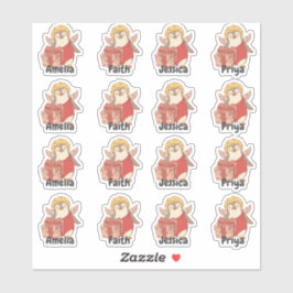 Adesivo Personalised Penguin Cupid Sticker Pack