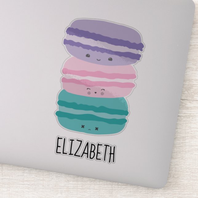 Adesivo Personalização Personalizada do Kawaii Macarons Pa (Detalhe)