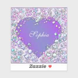 Adesivo Personalizado Dazzling Gems - Roxo