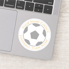 Adesivo Personalizado de Futebol com Nome da Equip