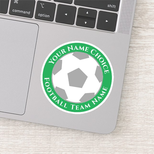 Adesivo Personalizado de Futebol com Nome da Equip (Detalhe)