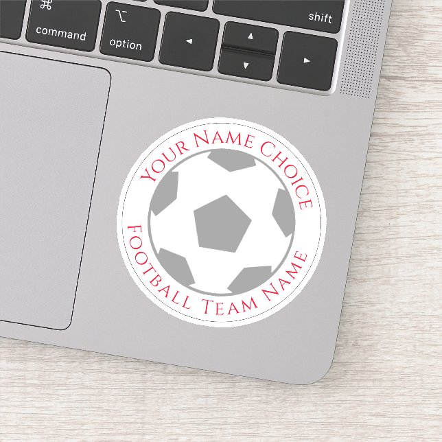 Adesivo Personalizado de Futebol com Nome da Equip (Detalhe)