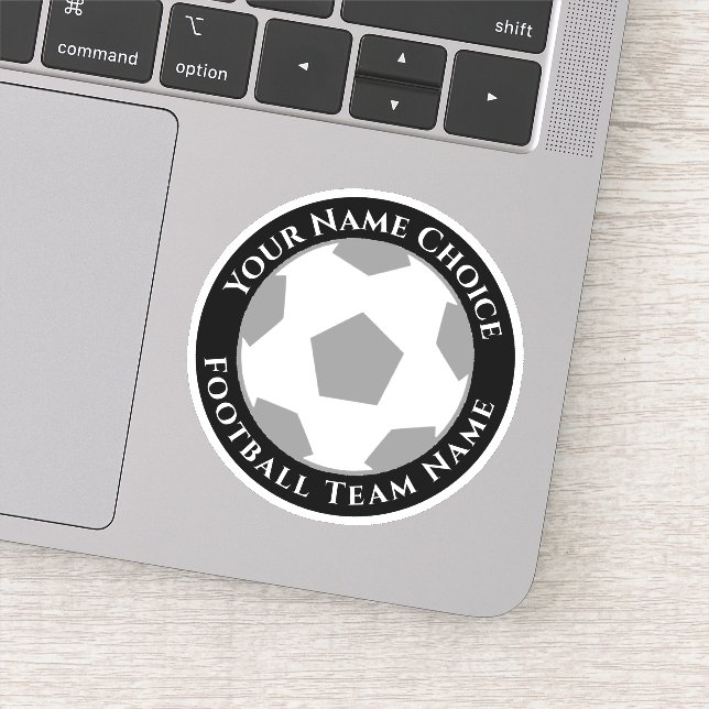 Adesivo Personalizado de Futebol com Nome da Equip (Detalhe)
