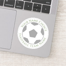 Adesivo Personalizado de Futebol com Nome da Equip