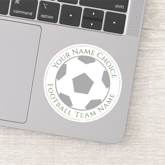 Adesivo Personalizado de Futebol com Nome da Equip (Detalhe)
