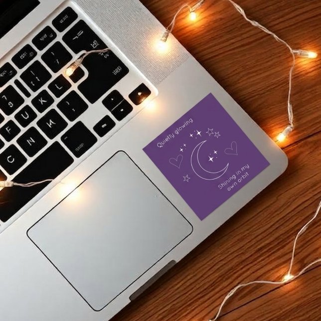 Adesivo Personalizado de Laptop Lua e Estrelas Cel (Criador carregado)