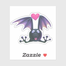 Adesivo personalizado de morcego fofo para scrapbo