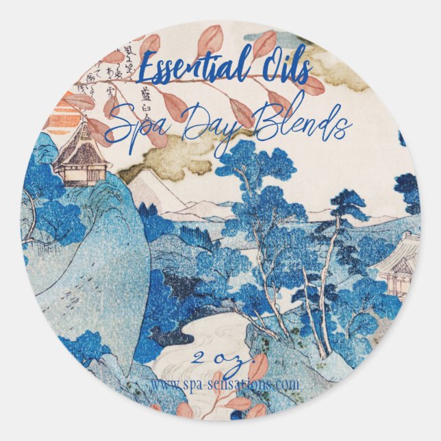 Adesivo Personalizado de Óleos Essenciais (Frente)