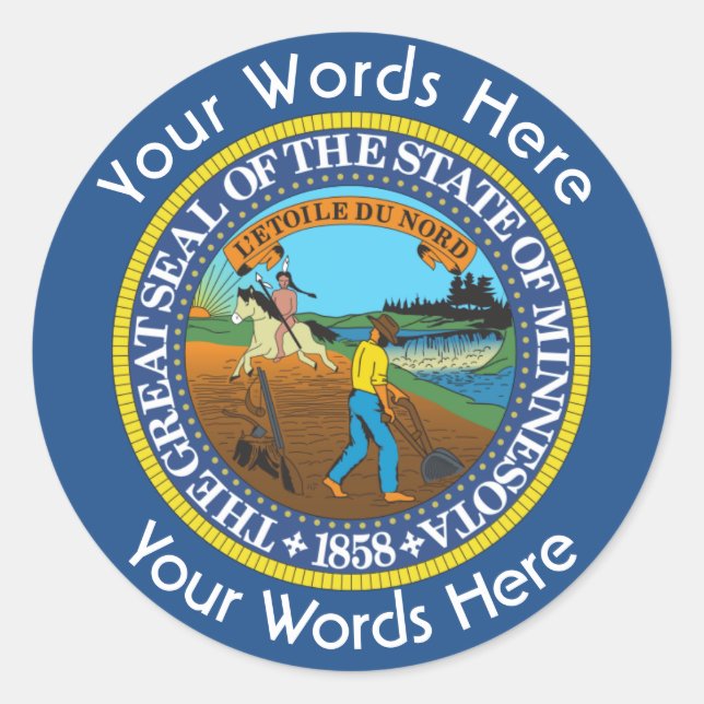 Adesivo Personalizado de Selagem de Excelente Minn (Frente)