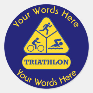 Adesivo Personalizado de Triathlon