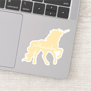Adesivo Personalizado do Unicorn Die Cut