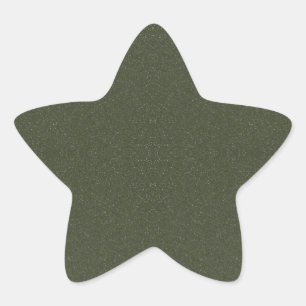 Adesivo Personalizado Estrela com Brilho Verde Mus