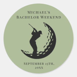 Adesivo Personalizado | Fim de semana de golfe Sol