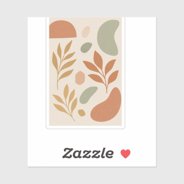 Adesivo Personalizado Folhas Pastel Boho | Botânic (Folha)