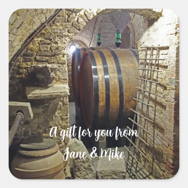 Adesivo Personalizado para Adega de Vinho (Frente)