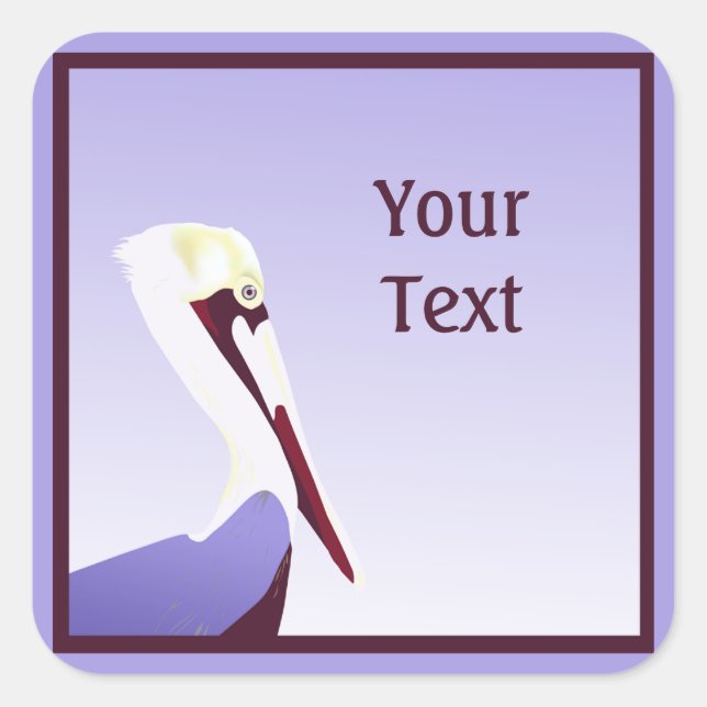 Adesivo Personalizado Pelicano (Frente)