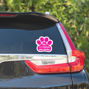 Adesivo Personalizado por sua janela Imprimir Carro Rosa Q
