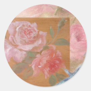 adesivo personalizado rosa de beija-flor ilustrado