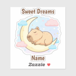 Adesivo Personalizado Sonhos Doces Capivara