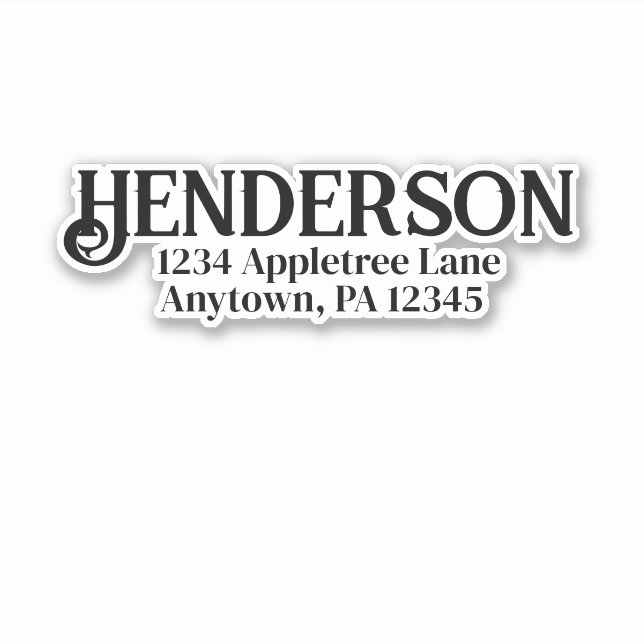 Adesivo Personalizar a Declaração de Estado da Cidade do N (Frente)