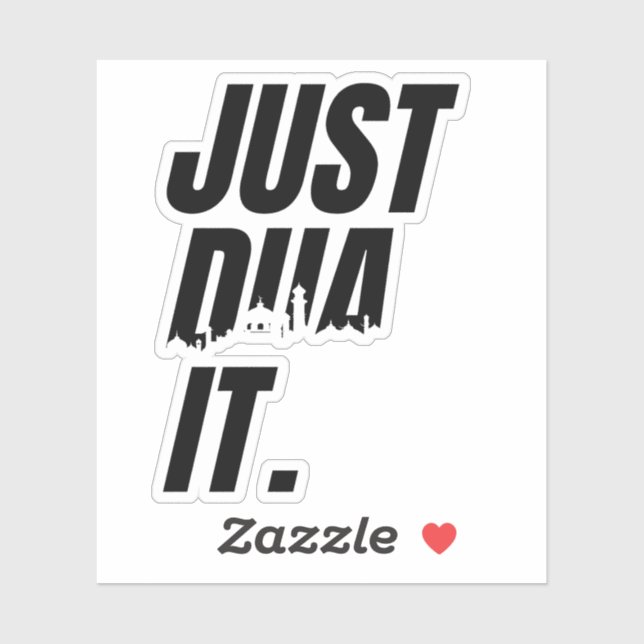 Adesivo Personalizar: Apenas Dua Ti Oração Islâmica Orando (Folha)