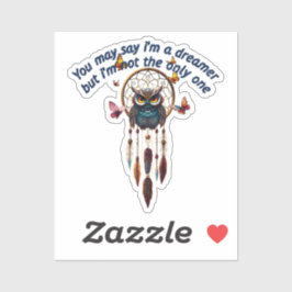 Adesivo Personalizar Boho Owl Belo Hippie