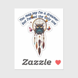 Adesivo Personalizar Boho Owl Belo Hippie