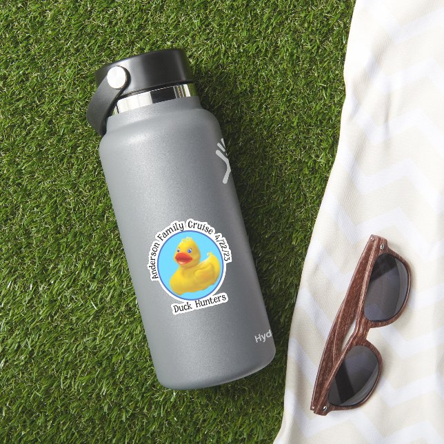 Adesivo Personalizar garrafa de água de patos de cruzeiro (HydroFlask Insitu)