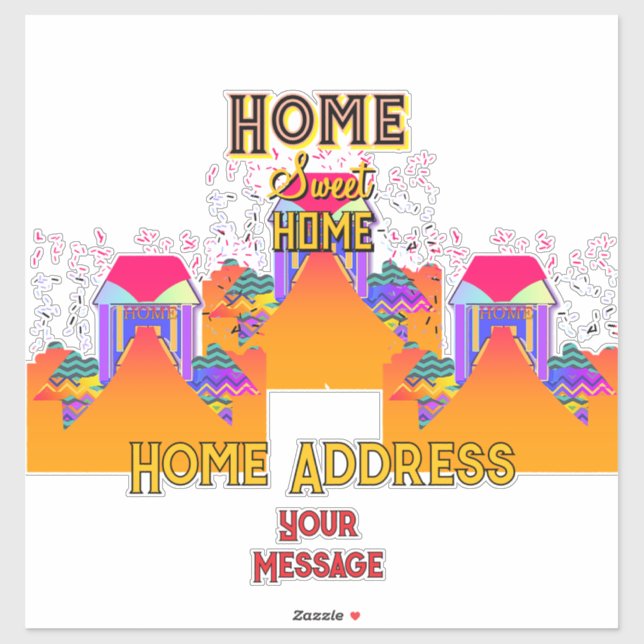 Adesivo Personalizar Home Sweet Home Business (Folha)