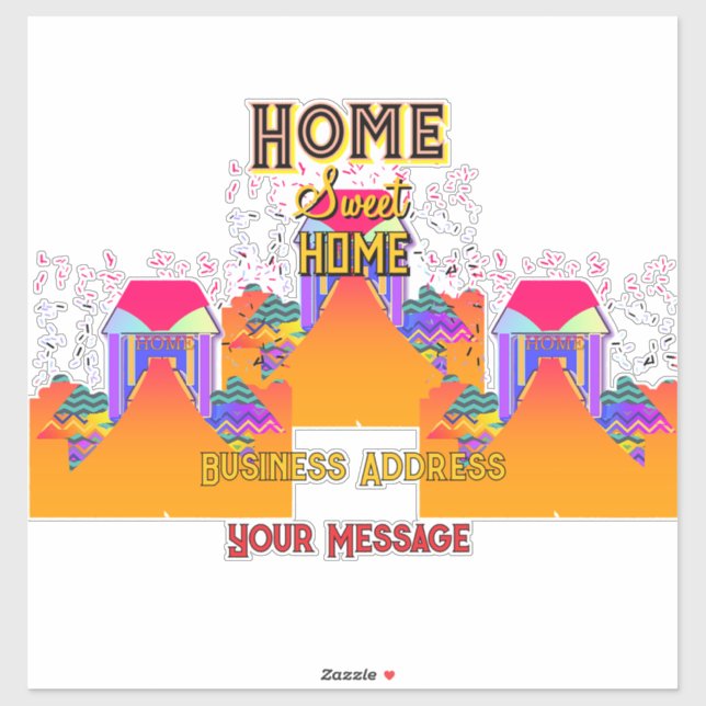 Adesivo Personalizar o Home Sweet Home Imóveis (Folha)