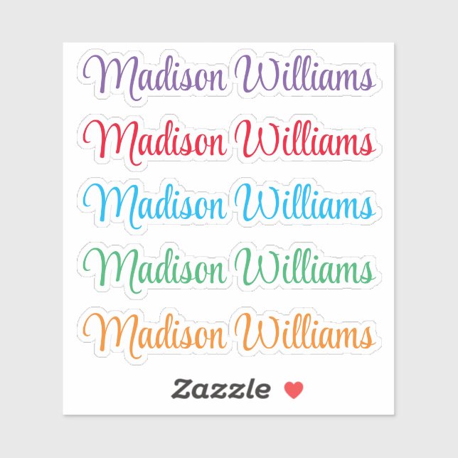 Adesivo Personalizar seu nome (Folha)