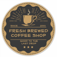 Personalizar xícara de loja de café rústica frente