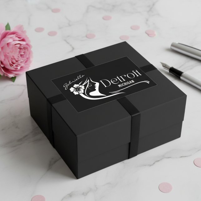 Adesivo Personalizável do Detroit Hibiscus (Detroit Hibiscus Customizable Sticker)