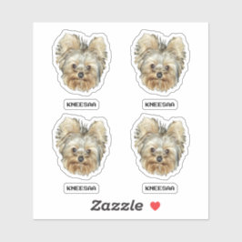 Adesivo Personalize It! Multi-Pet Head Photo & Name