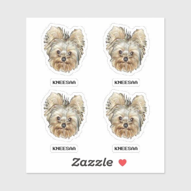 Adesivo Personalize It! Multi-Pet Head Photo & Name (Folha)