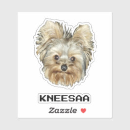 Adesivo Personalize! Pet Head Photo & Name