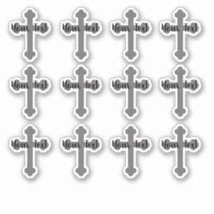 Adesivo Personalize seu texto - vinilas cruzadas