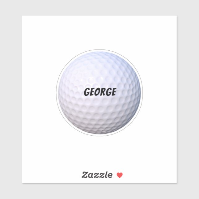 Adesivo Personalize seus próprios itens. Golf Ball por exe (Folha)