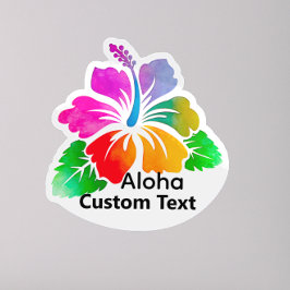 Adesivo Personalized Aloha Hibiscus TropicalFlower Sticker