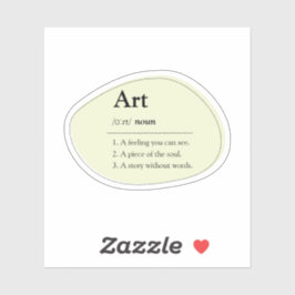 Adesivo Personalized Art Dictionary Definition Sticker