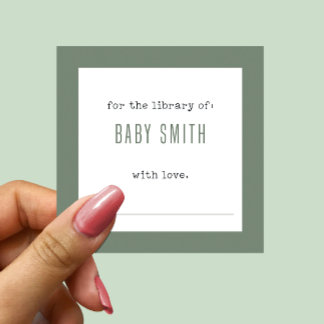 Adesivo Personalized Bookplate Stickers