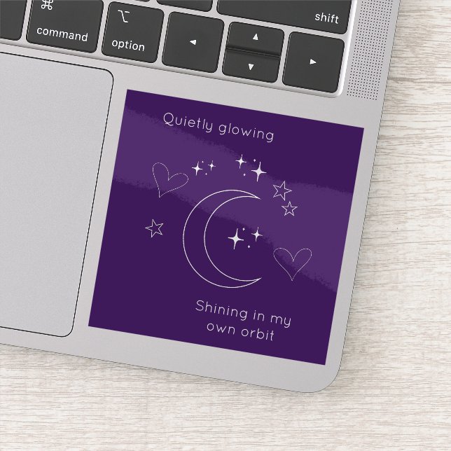 Adesivo Personalized Celestial Moon & Stars Laptop Sticker (Detalhe)