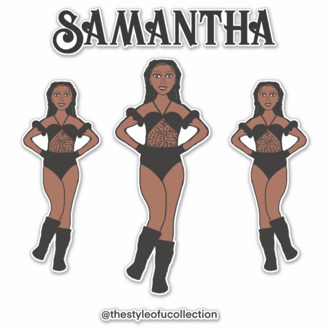 Adesivo Personalized Dance Team Ebony Stones  (Frente)